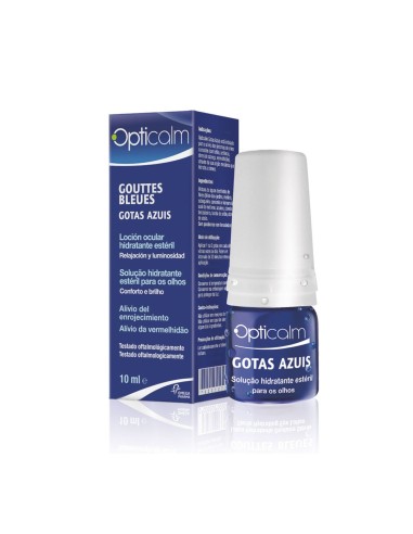 Opticalm Blue Drops Idratante soluzione sterile per occhi 10 ml