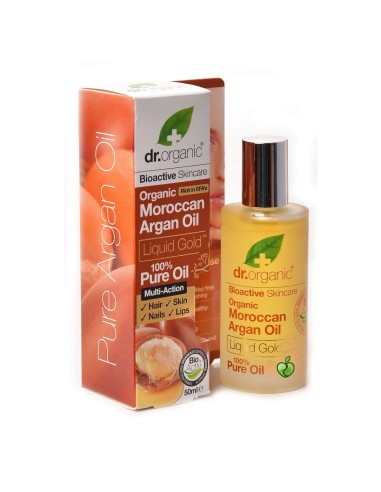 Dr.Organic Organic Marocchan Argan Oil Liquid Gold 100% olio puro 50ml