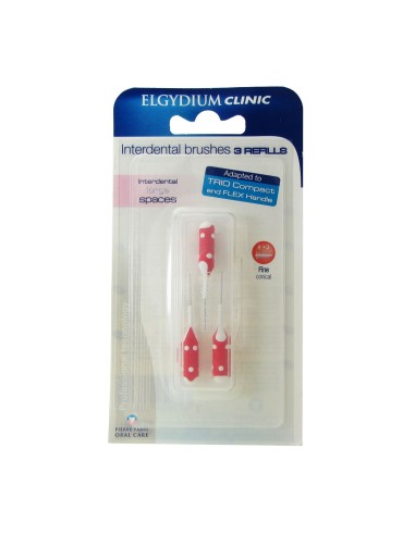 Ricariche Clinica Elgydium Spazzolini interdentali Fine Conico 4-3mm x3