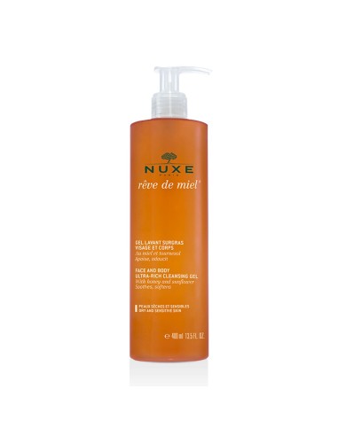 Nuxe Rêve de Miel Gel detergente nutriente per viso e corpo 400ml