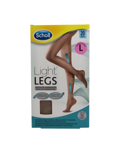 Collant per compressione Scholl Light Legs 20Den Skin Large