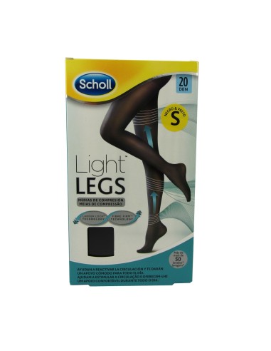 Collant per compressione Scholl Light Legs 20Den Black Small