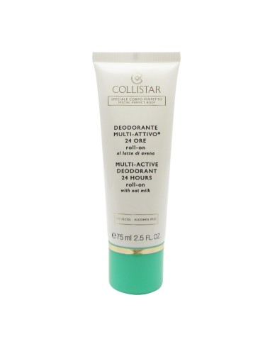 Collistar Deodorante Multi-Attivo 24 Ore Roll-On al Latte di Avena 75ml