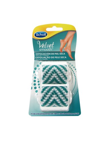 Scholl Velvet Smooth Ricarica Piedi e Gambe Esfolianti Per Pelle Secca x2