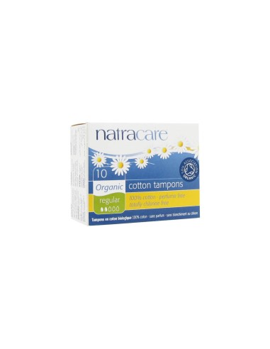 Natracare Cotton Caps Regular Flow 10 pezzi