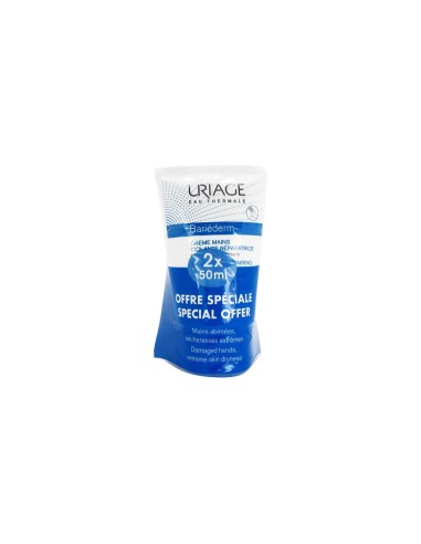 Uriage Bariéderm Crema mani isolante e riparatrice 2x50ml