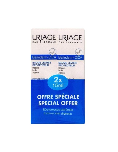 Balsamo per labbra Uriage Bariéderm 2x15ml