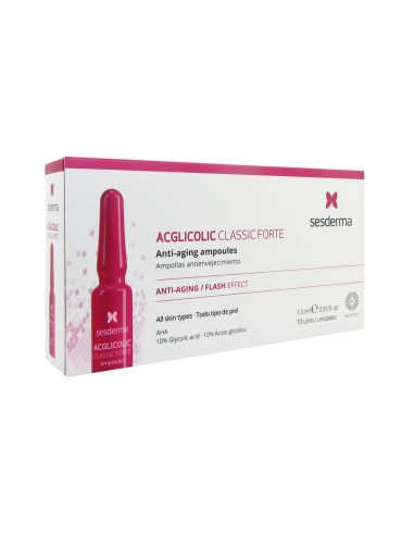 Sesderma Acglicolic Classic Forte Fiale Anti-Età 10x1,5ml