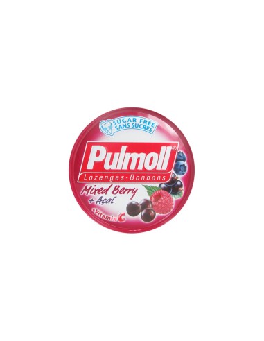 Pastiglie Pulmoll Wild Fruit + Acai e vitamina C senza zucchero 45gr