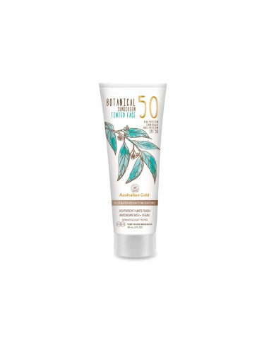 Lozione per viso tinta botanica oro australiano SPF50 Abbronzatura media 89 ml