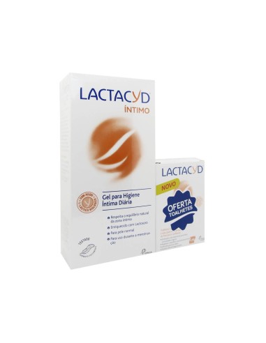 Confezione gel intimo Lactacyd 400ml + salviette x10