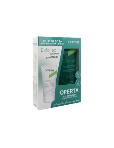 Noreva Pack Exfoliac Global 6 30ml + Gel Detergente Purificante 100ml