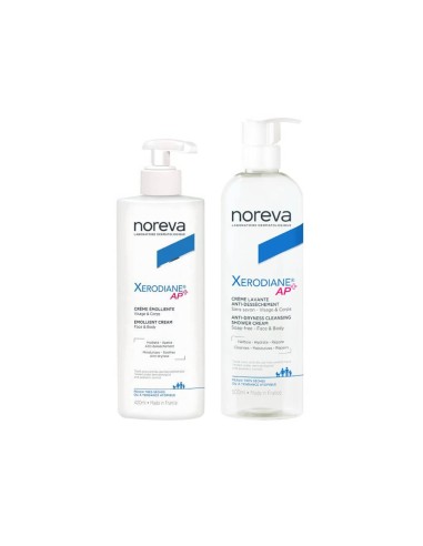 Noreva Pack Xerodiane AP + Crema Emolliente 400ml + Crema Lavante 500ml