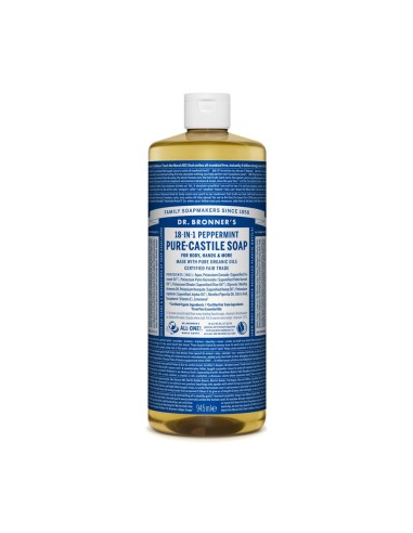 Sapone liquido biologico alla menta piperita Dr. Bronners 945ml