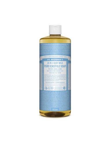 Sapone liquido biologico delicato Dr. Bronners - Bambino senza profumo 945ml