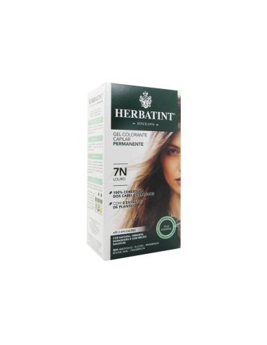 Gel colorato permanente per capelli Herbatint 7N Biondo 150ml