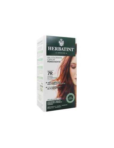 Gel colorato permanente per capelli Herbatint 7R Copper Blonde 150ml