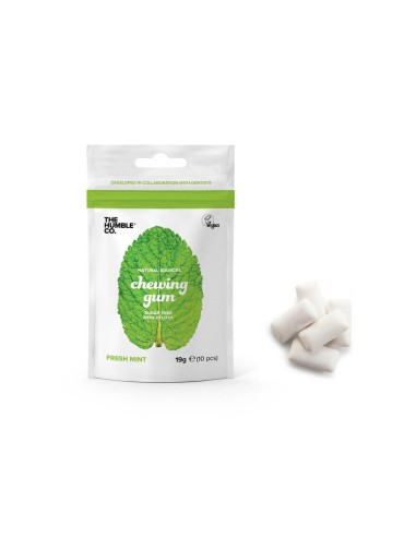 L'umile Co. Natural Pastiglia elastica naturale senza zucchero fresco menta 19G