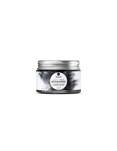 Ben Anna Natural Tooth Whitening Powder (carbone di legna) senza fluoro 20g