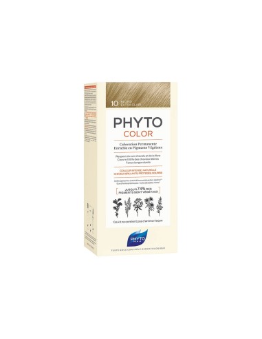 Phyto Color Coloring permanente con pigmenti vegetali 10 biondo leggero extra