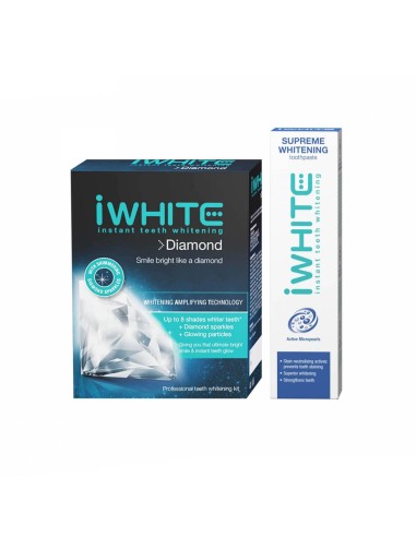 Iwhite Pack Supreme Pasta Sbiancamento da 75ml + Kit Diamond