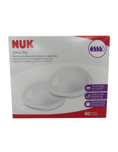 Nuk Ultra Dry Absorbent Discs 60 unità