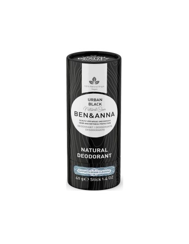 Ben Anna Deodorante naturale Urban Black Stick Tubo di carta 40g