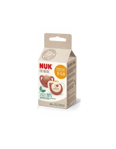 NUK For Nature Latéx Soother 0-6m  x2