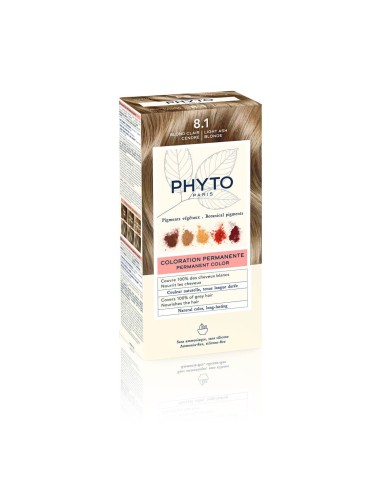 Phyto Color Colorazione permanente con pigmenti vegetali 8.1 Biondo cenere chiaro