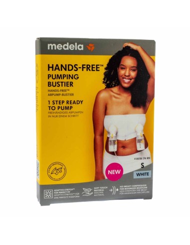 Medela Hands-Free Pumping Bustier Bianco S