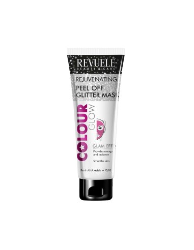 Revuele Colour Glow Pink Rejuvenating Peel Off Glitter Mask 80ml