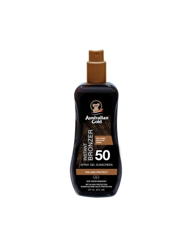 Australian Gold Spray Gel SPF50 Instant Bronzer 237ml