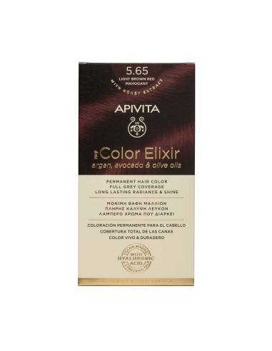 Apivita My Color Elixir 5.65 Castano Chiaro Rosso Mogano