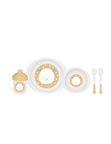 Saro Set di stoviglie Pocket 5 pezzi Giallo