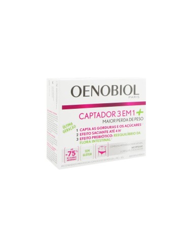 Oenobiol Captador 3 em 1 60 Capsules