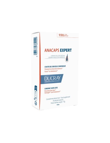 Ducray Anacaps Expert Perdita Cronica di Capelli 30 Capsule