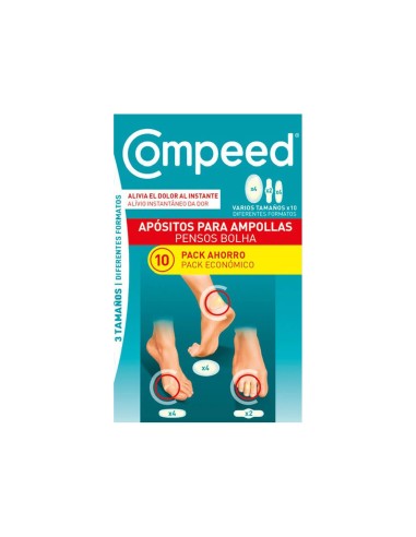 Compeed Pack Economic Cerotti per Vesciche Misto 10 unità