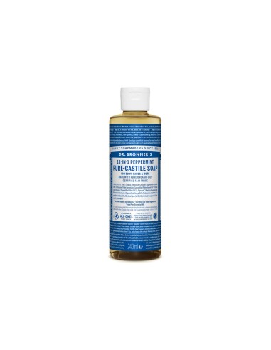 Sapone liquido biologico alla menta piperita Dr. Bronners 240ml