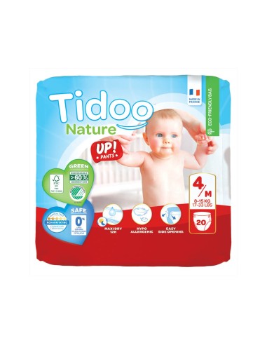 Tidoo Pannolini da Allenamento 4M (8-15Kg) 20 unità