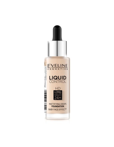 Eveline Liquid Control HD 50 Golden Beige 32ml