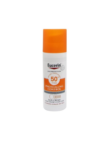 Eucerin Sun Photoaging Control Tinted Solare Crema Gel Media SPF50 50ml