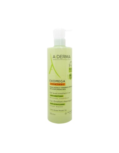 A-Derma Exomega Control Gel Lavante Emolliente 2 in 1 500ml