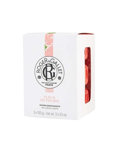 Roger Gallet fleur di Figuier profumato sapone 3x100g