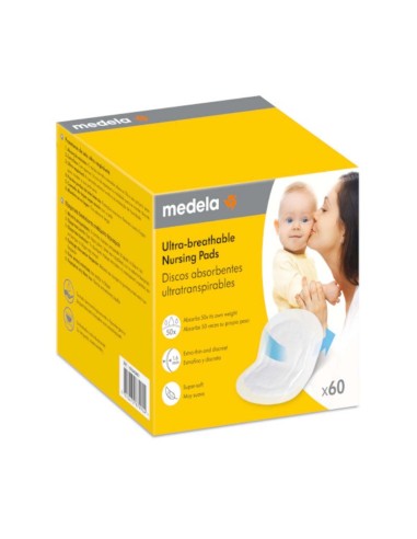 Medela Imbottiture per l'allattamento Ultra-traspiranti 60 unità