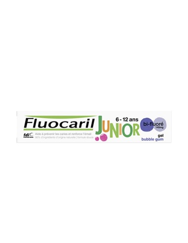 Fluocaril Junior da 6 a 12 Bubble Dentifrice Gel 75ml