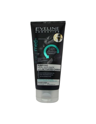 Eveline Cosmetics Facemed Purifying Facial Wash Paste with Activated Carbon 150ml