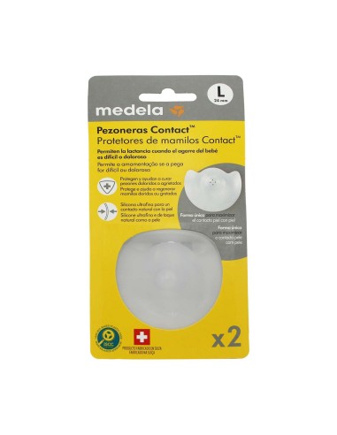 Medela Capezzoli in Silicone a Contatto L 24 mm x2