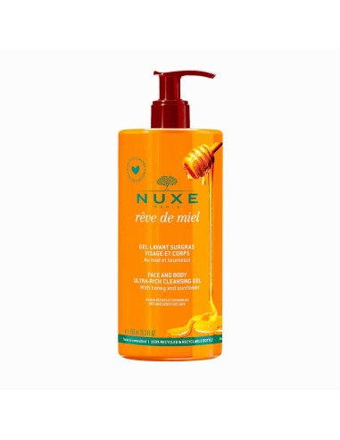 Nuxe Rêve de Miel Gel detergente nutriente per viso e corpo 750ml