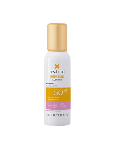 Sesderma Repaskin Comfort Nebbia Solare SPF50 Geranium 100ml