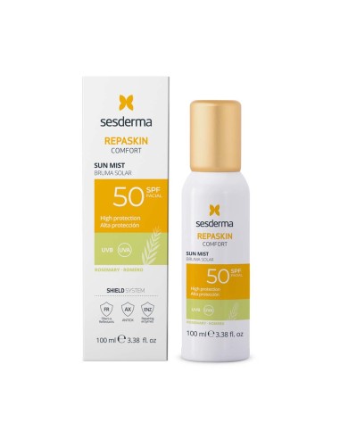 Sesderma Repaskin Comfort Nebbia Solare SPF50 Rosmarino 100ml